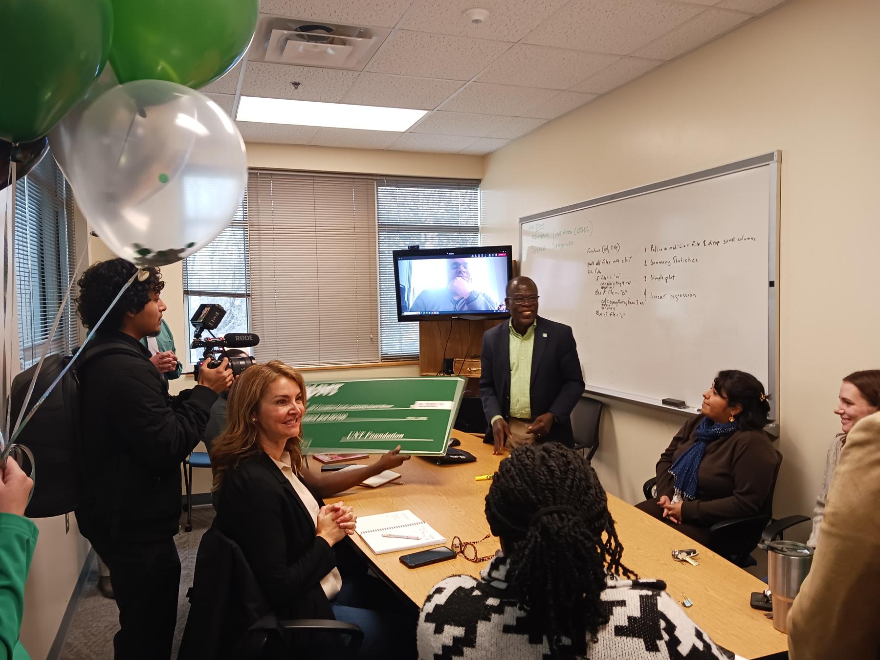 Dr. Joseph Oppong teaches a class